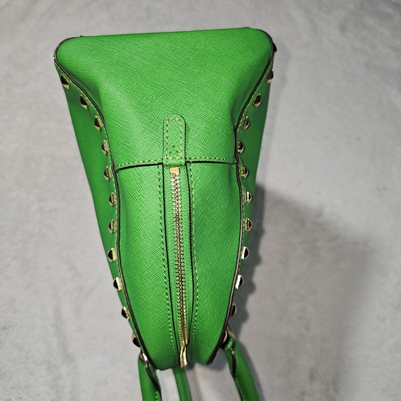 Michael Kors Green Studded Women's Bag - Picture 7 of 16